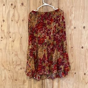 Multi floral skirt